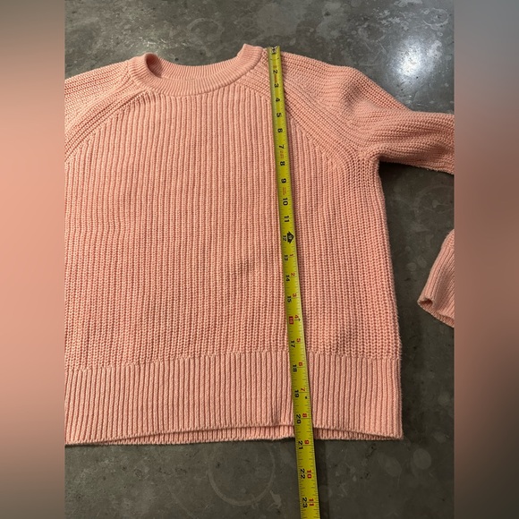 J. Crew Pink Cotton Fisherman Sweater Size S - Picture 10 of 10